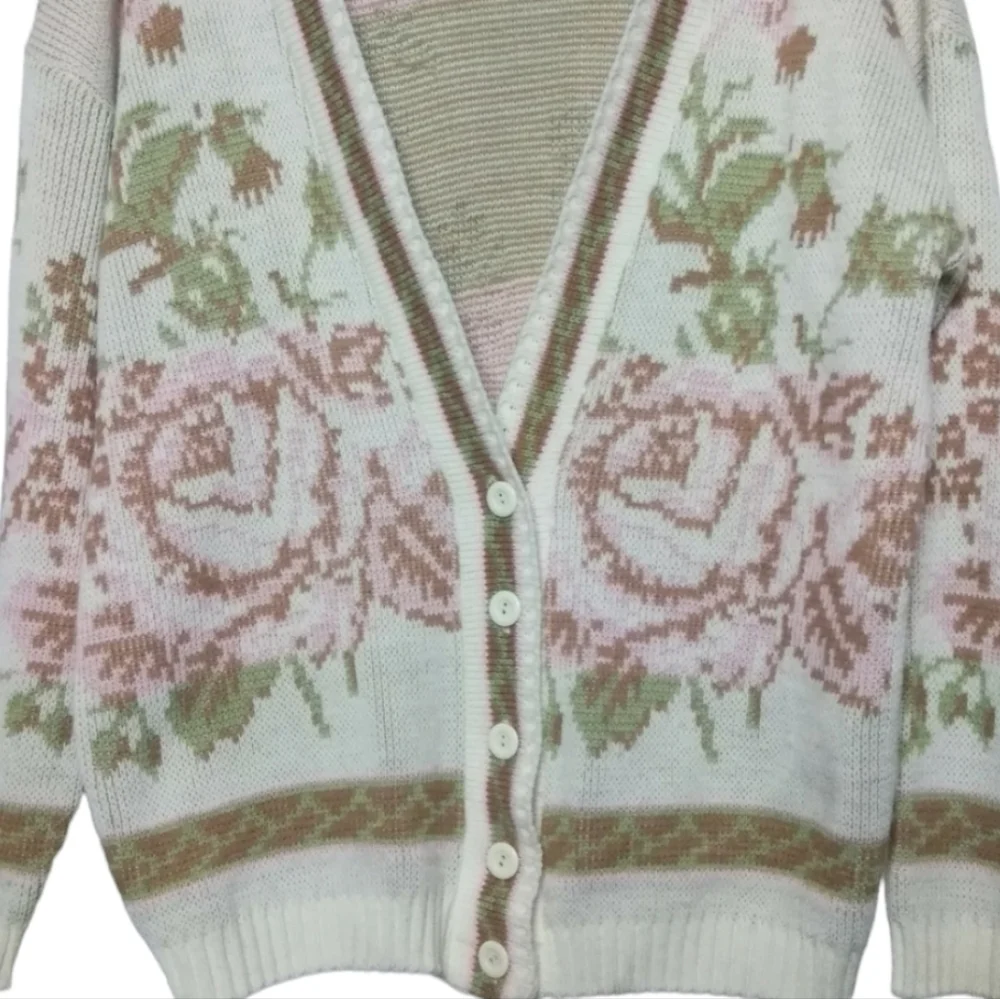 Vintage Carriage Court Rose Cardigan